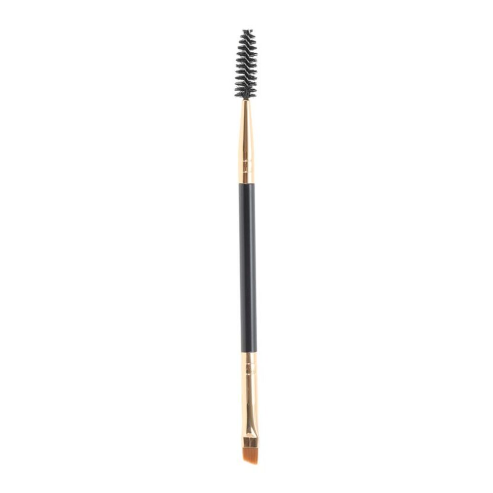 Durable Double Head Eyebrow Brush Gold Tone Black